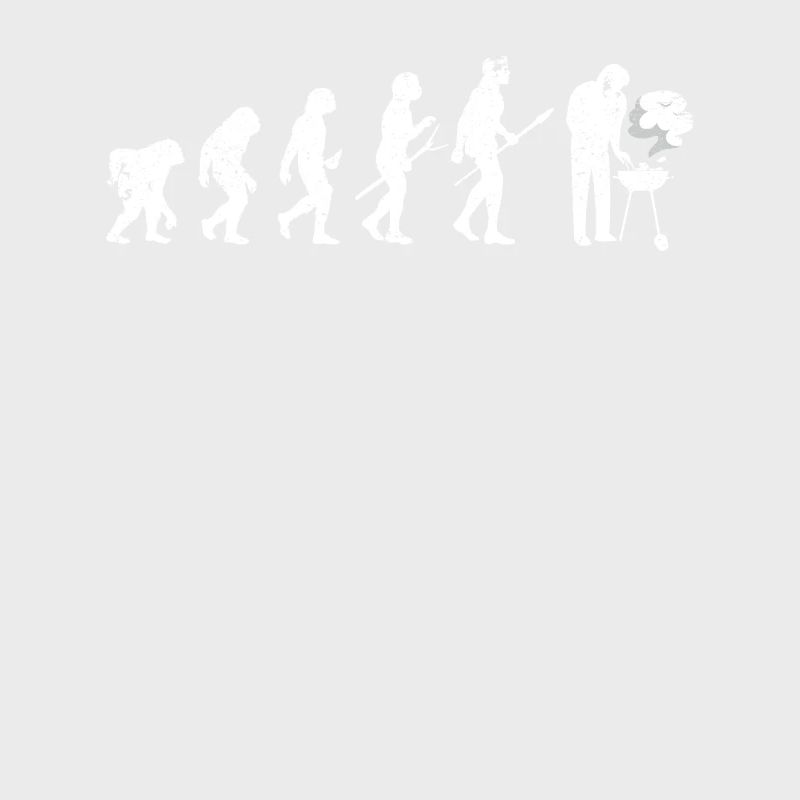 Grillen Evolution des Menschen BBQ Grill Barbeque