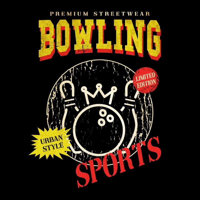 Bowling Bowling Bowling Ball Quilles Joueurs de bowling