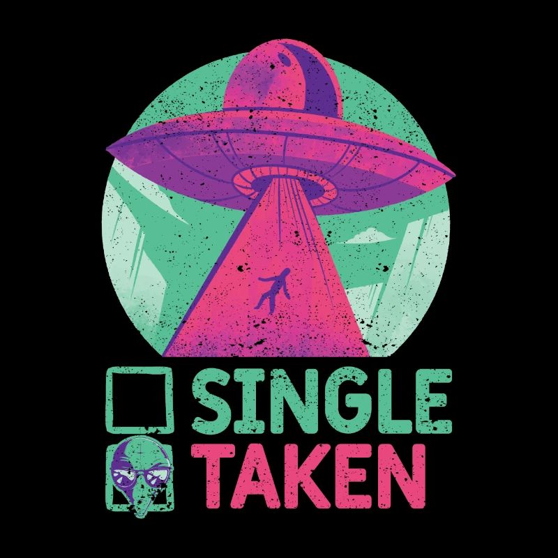 Single oder genommen Lustig Alien UFO Valentinstag