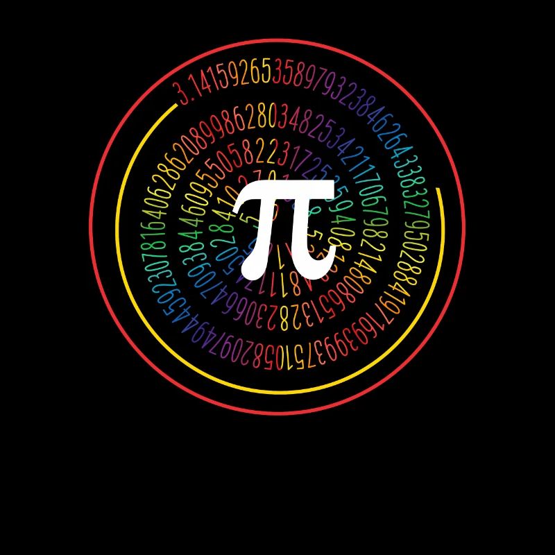 3.14 Pop Art Spiral Math Science Geek