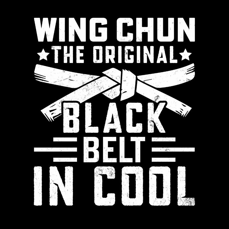 Wing Chun der original schwarze Gürtel in cool