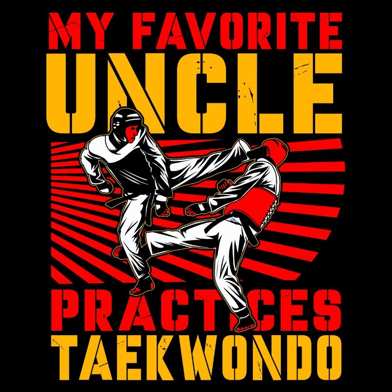 My favorite uncle practices Taekwondo