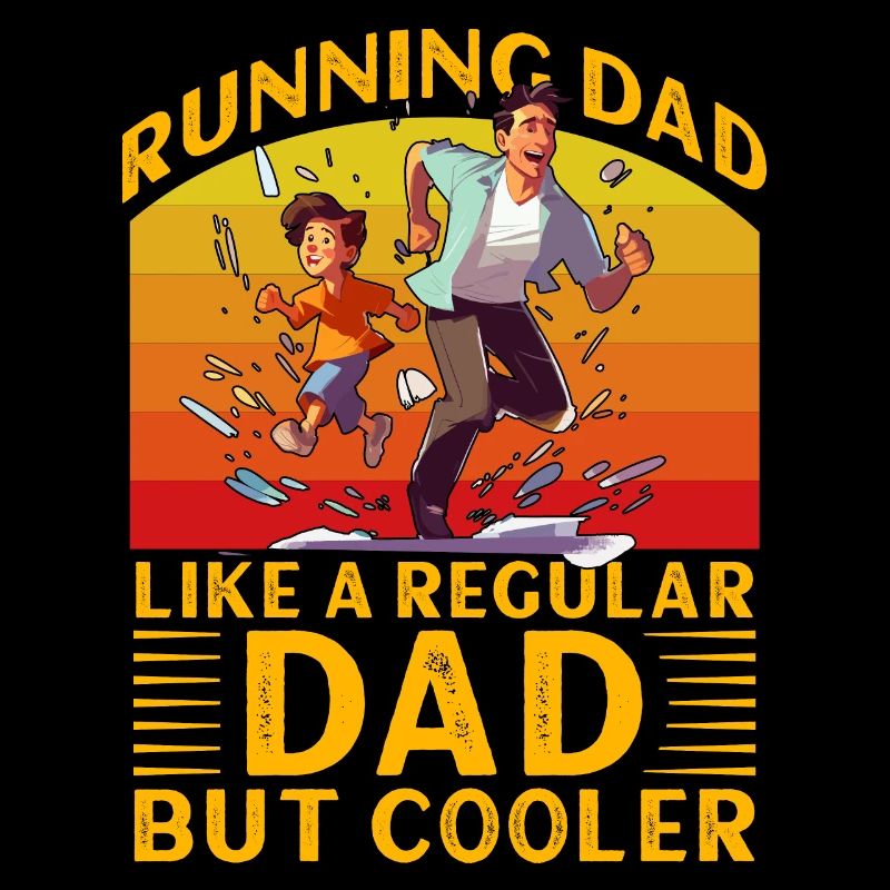 Courir papa comme un papa normal mais plus cool