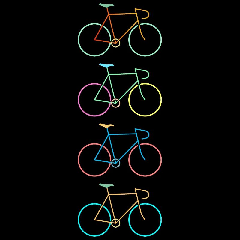 Racing bikes colorful