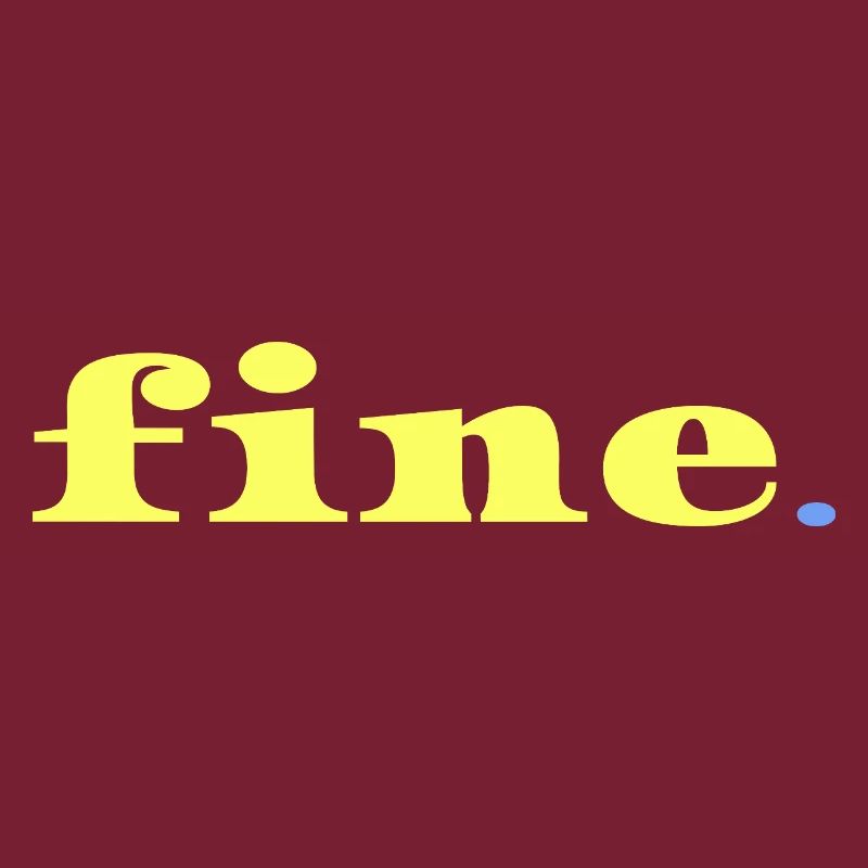 Alles gut Statement Ironie Minimal Spruch