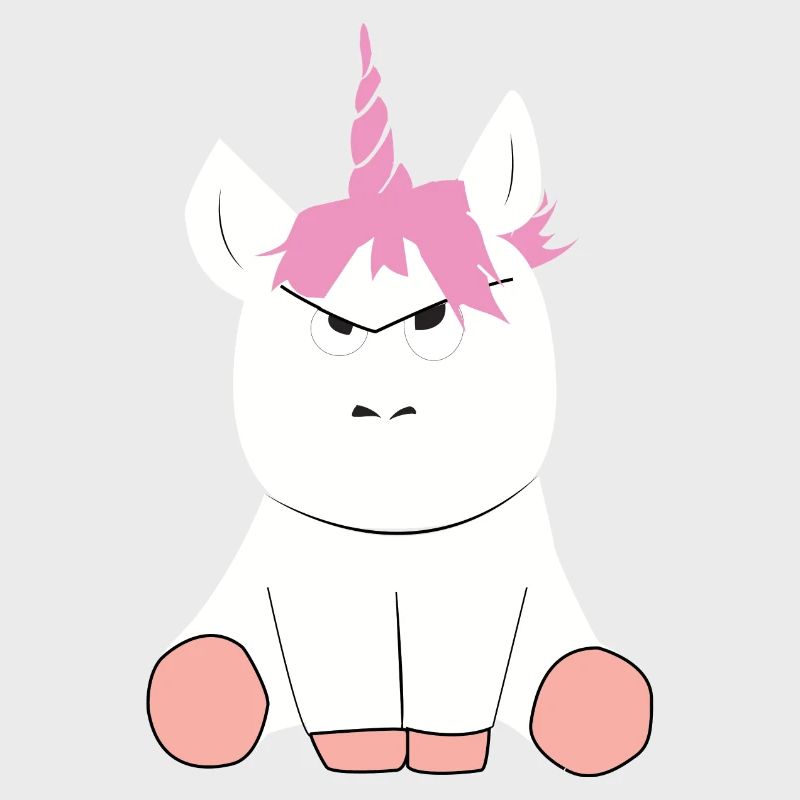 Grumpy Unicorn Einhorn