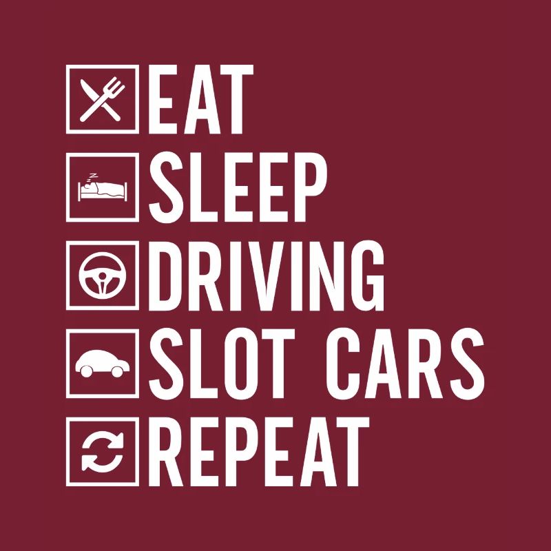 Manger dormir conduire des voitures de machine à sous répéter les courses de voitures de course