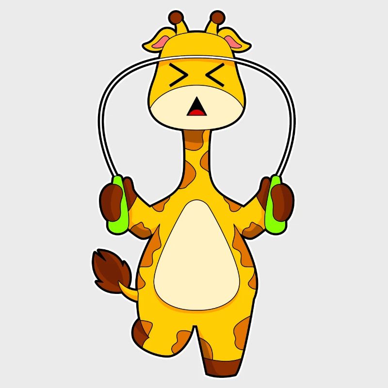 Giraffe Seilspringen Springseil