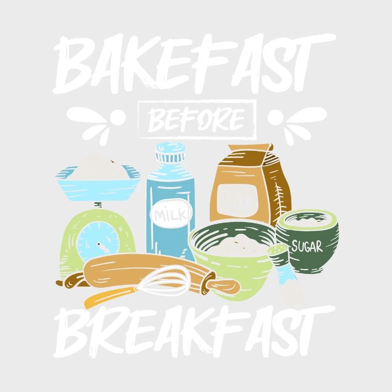 Baking bread bakefast before breakfast