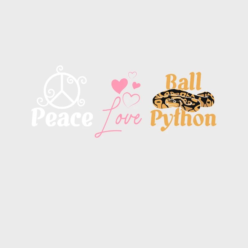 Peace love ball python
