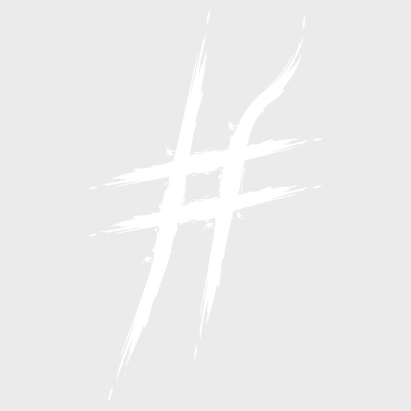 Hashtag design # icon reassignment diamond