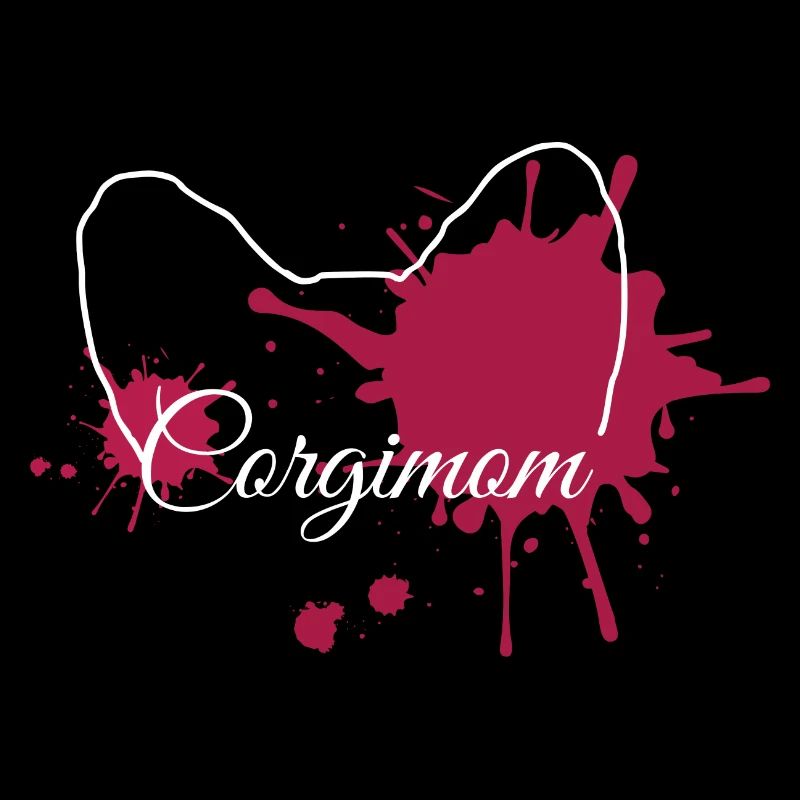 Corgimom Pink Splash