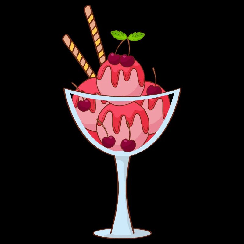 Eis Speiseeis Eiskrem Eiscreme Kugeleis Eisbecher