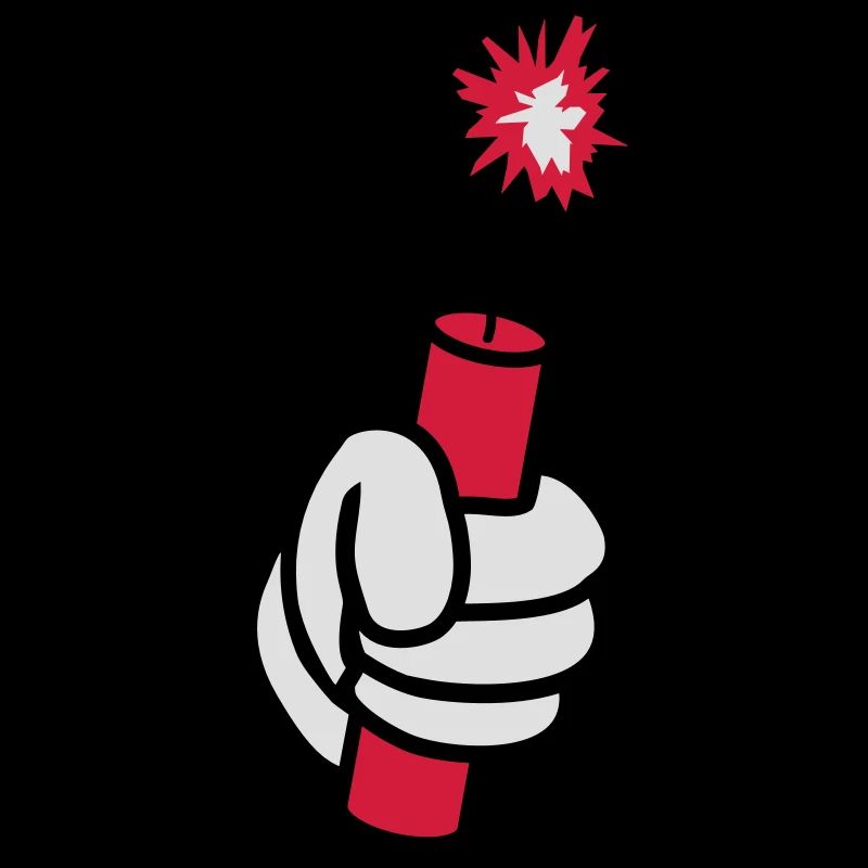 hand held tnt dynamite explode ex