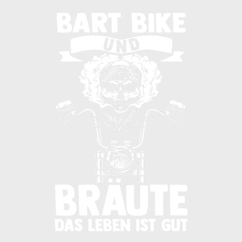 Bärtiger Biker Bartträger Motorradfahrer Motorrad
