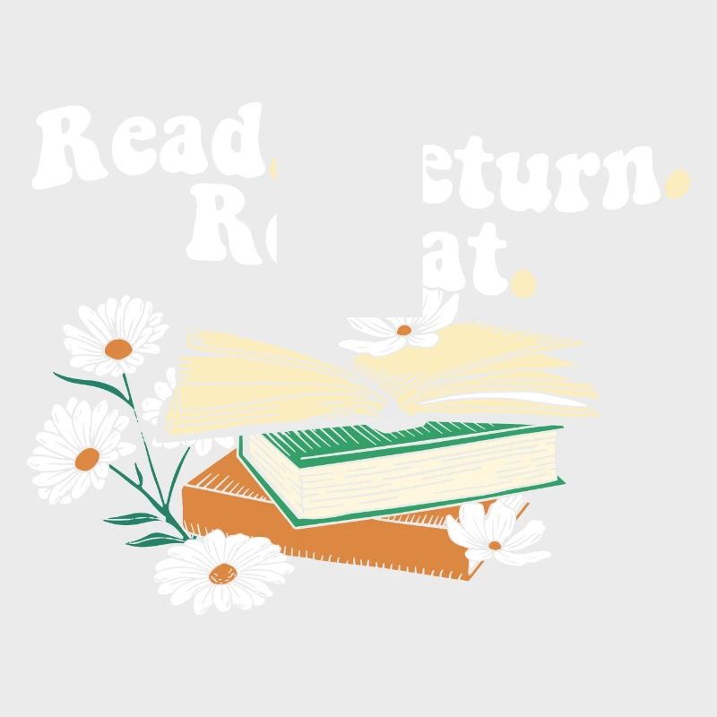 Librarian Read Return Repeat Library Worker Book