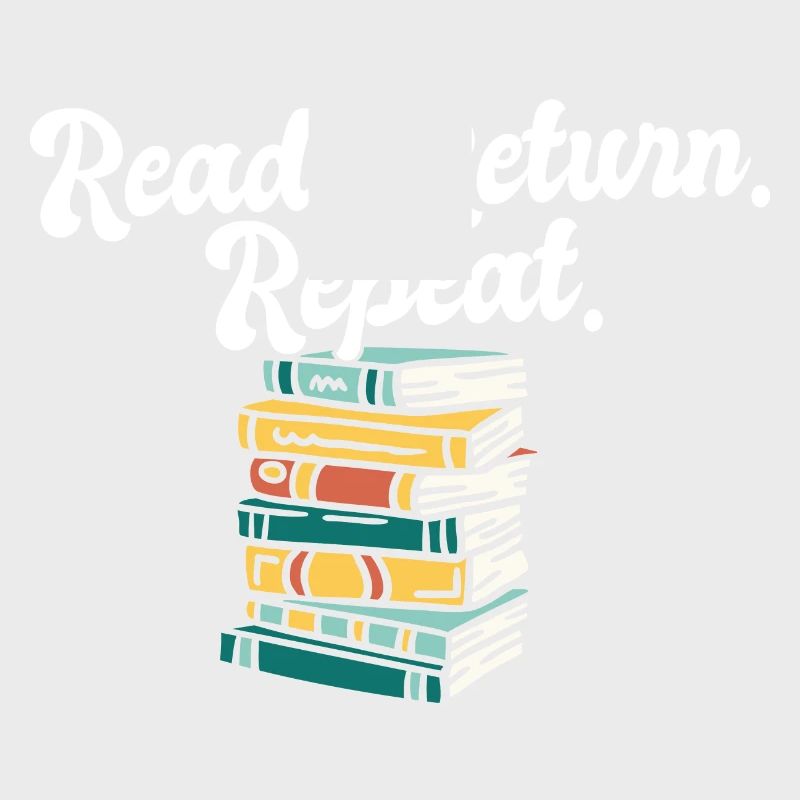 Librarian Read Return Repeat Library Worker Book