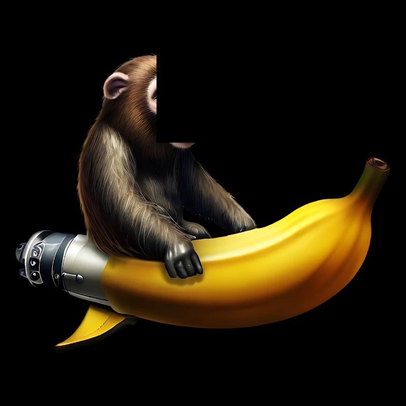 Rocket Banana Monkey Astronaut