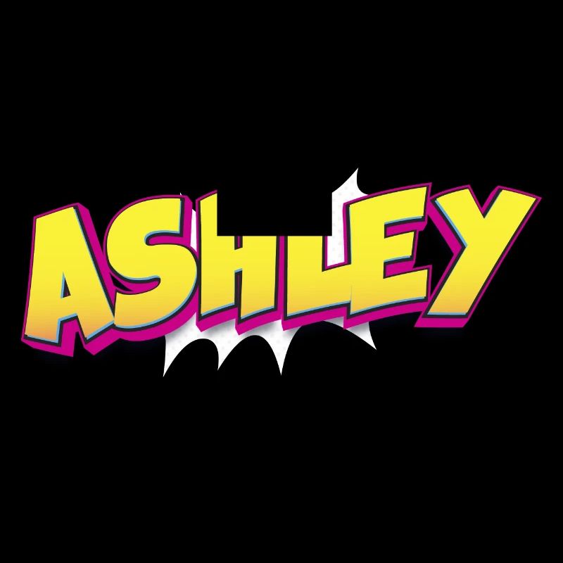 Ashley Custom Name Comic Book Style Pop Art,