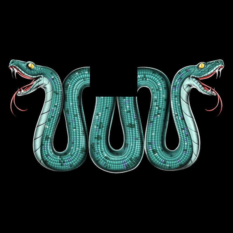 Aztec Two Headed Serpent Snake