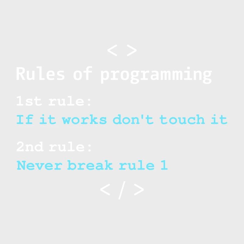 Règles de programmation