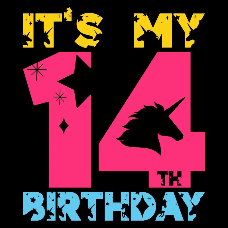 C’EST MON 14E ANNIVERSAIRE LICORNE 14E ANNIVERSAIRE