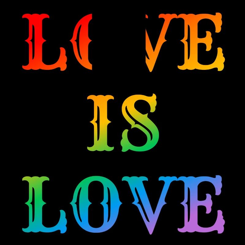 Regenbogen-Liebe ist Liebe