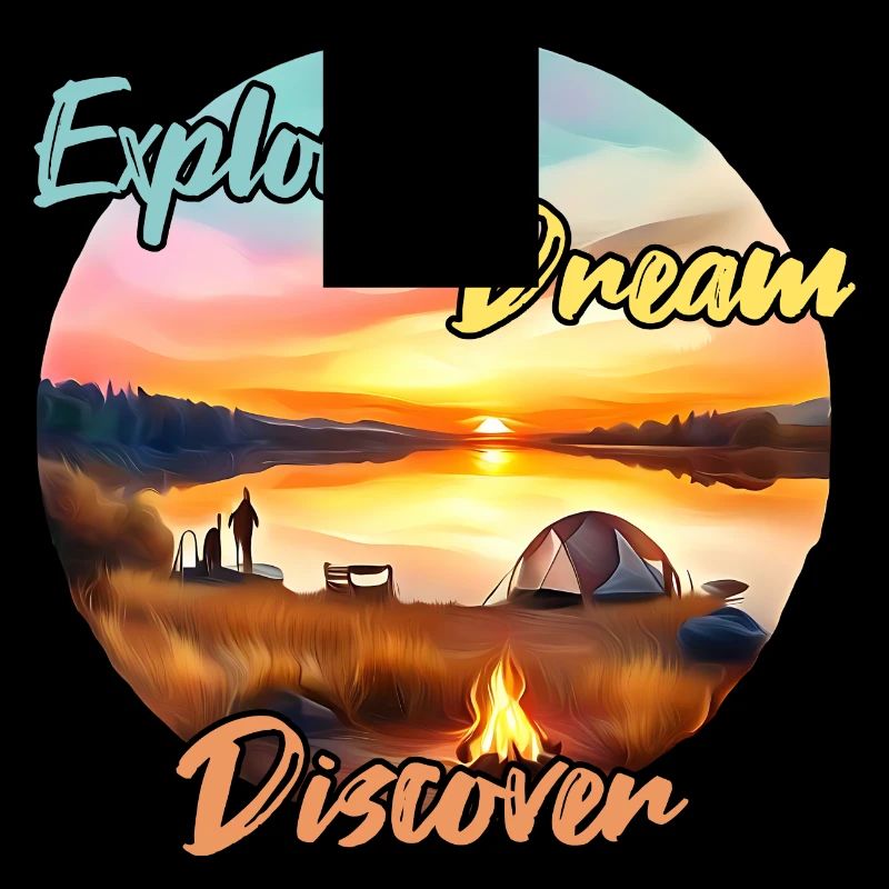 Camping Abenteuer Explore Dream Discover