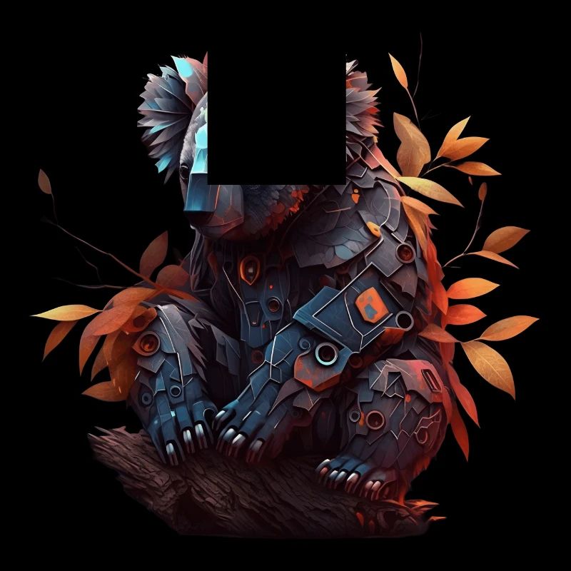 Koala in Eukalyptusblättern