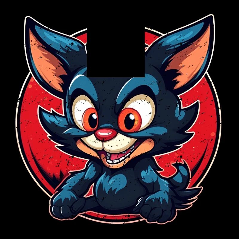 Super cute tasmanian Devil retro style