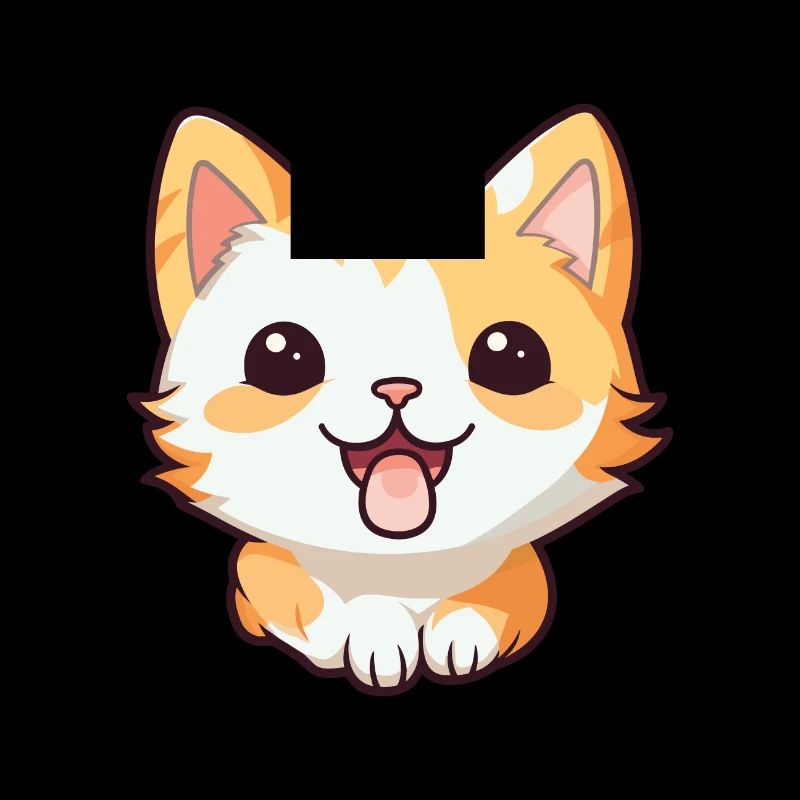 Pixie Bob Katze Cartoon Aquarell Illustration