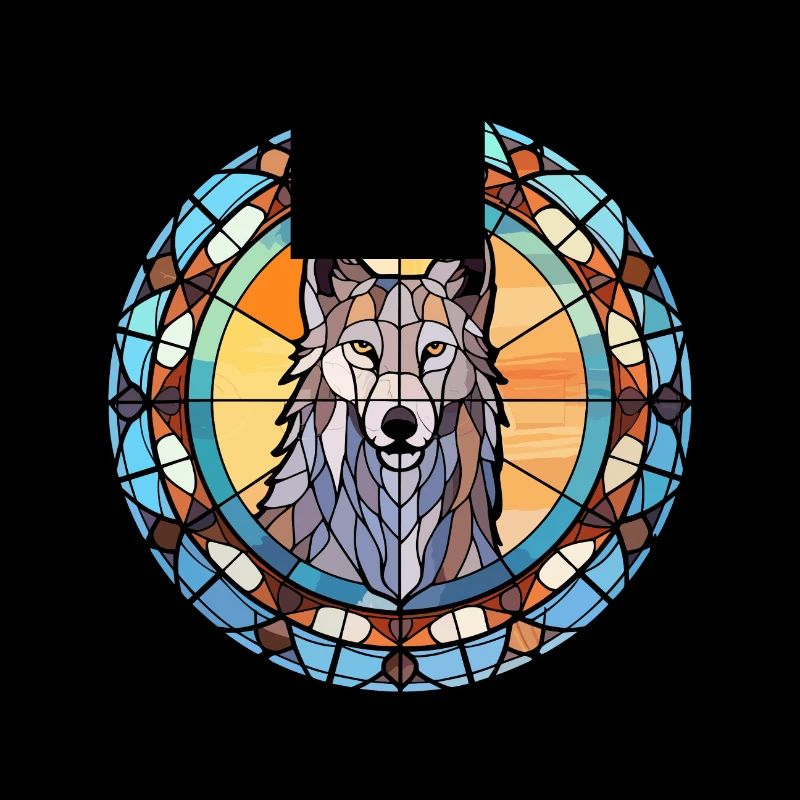 Tschechoslowakischer Wolfshund Hunderasse Buntglas Farbe