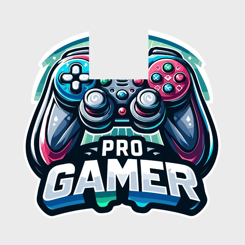Pro Gamer - Controller Illustration