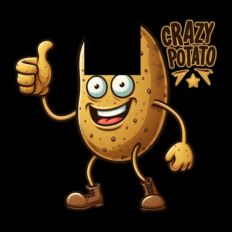 Crazy Veggies: Potato thumbs up