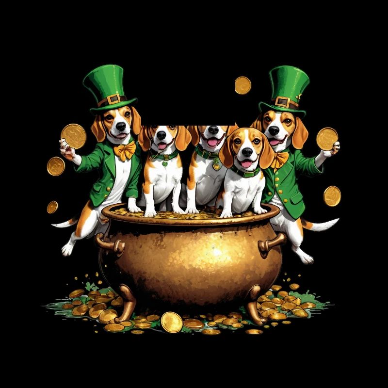 Fête de la Saint-Patrick Beagle I Célébration irlandaise