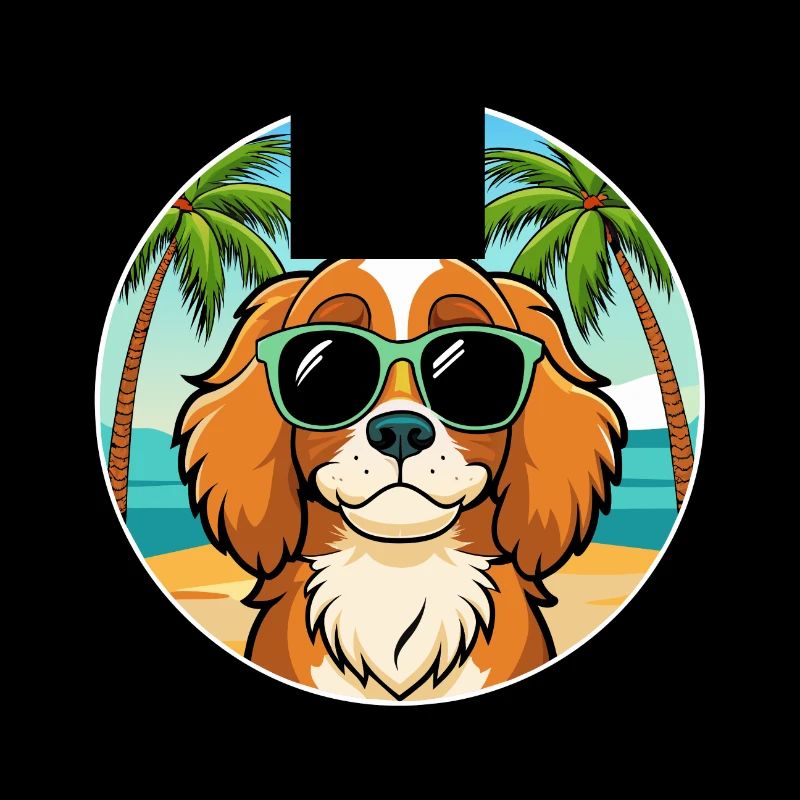 Cavalier King Charles Spaniel Race Chien Dessin animé
