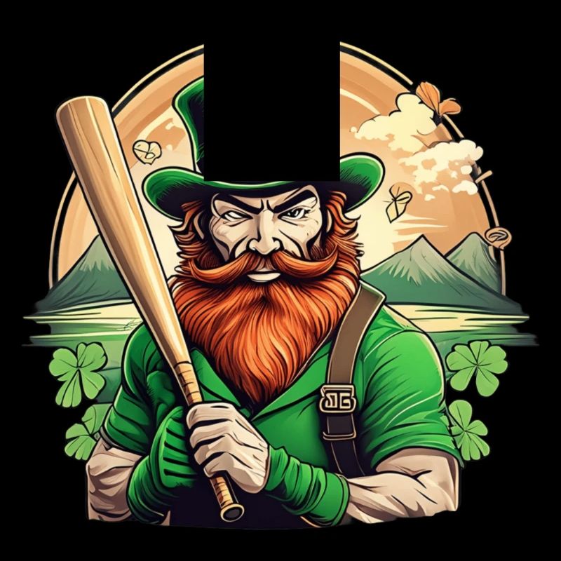 St. Patrick's Day Kleeblatt Baseball