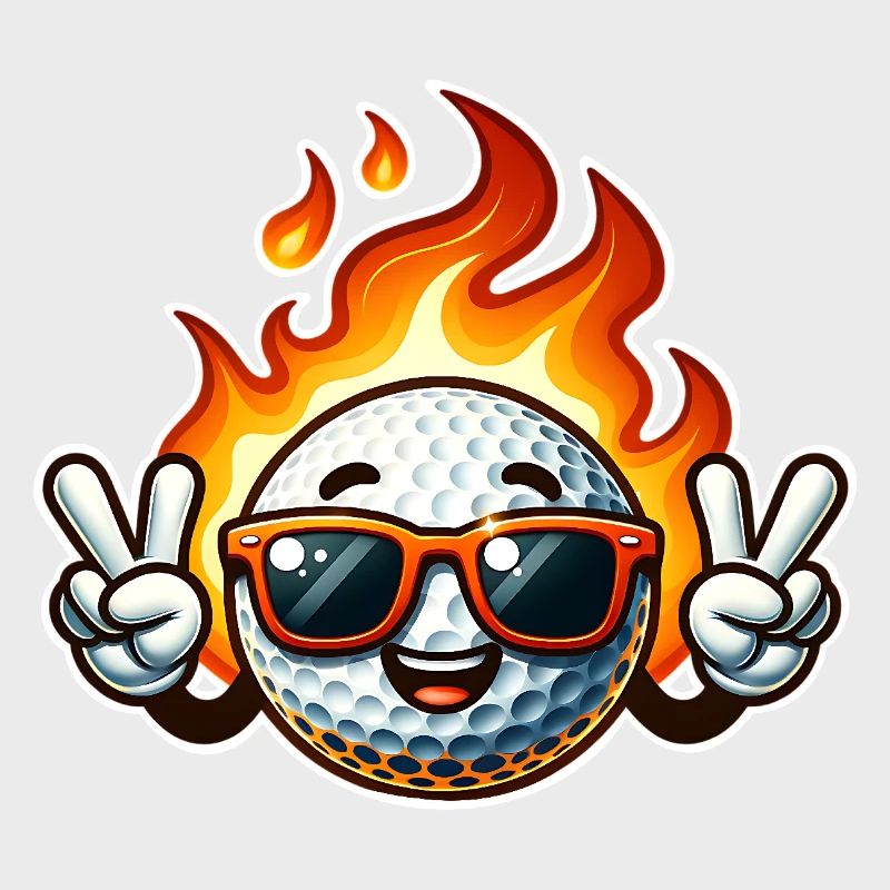 Golf Flames Balle de golf de feu