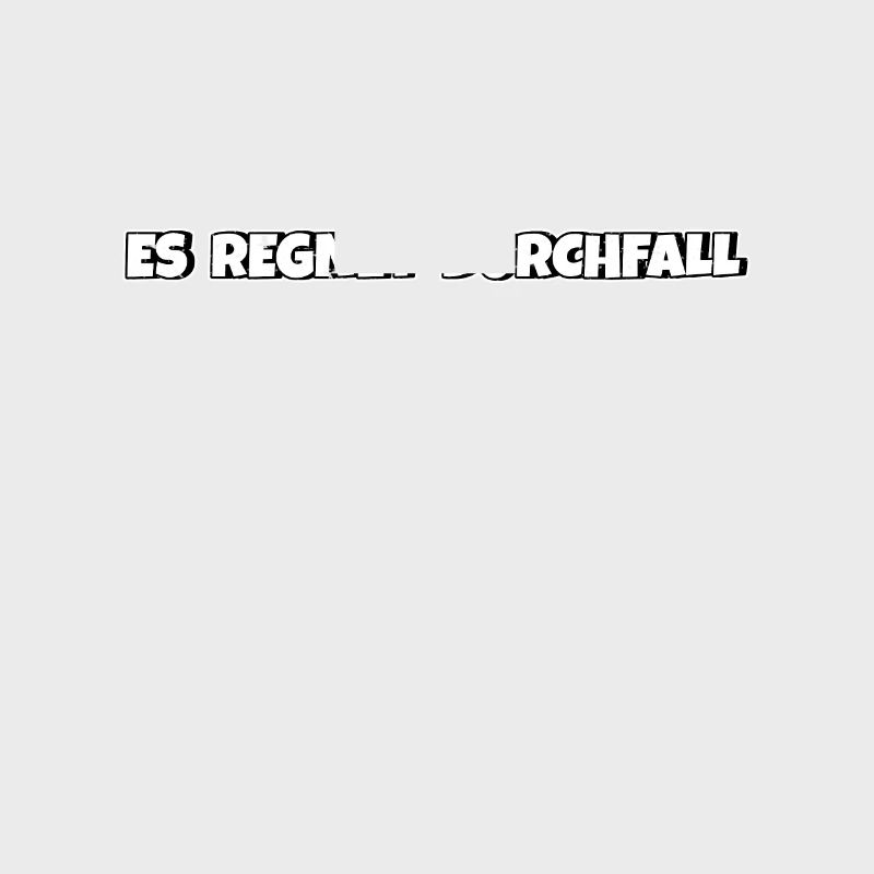 Es regnet Durchfall