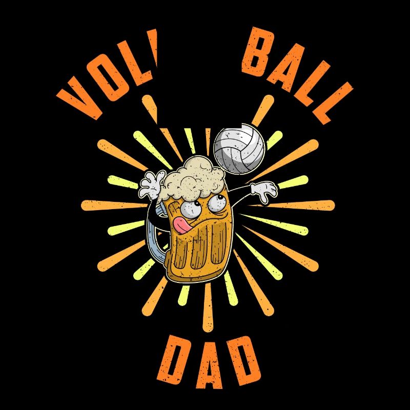 Volleyball Bier Biertrinker Volleyballtrainer