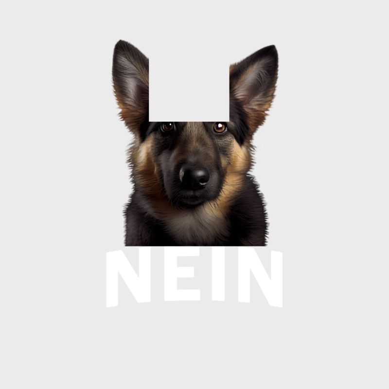 Statement Deutscher Schäferhund, Nö Fun, Einfach