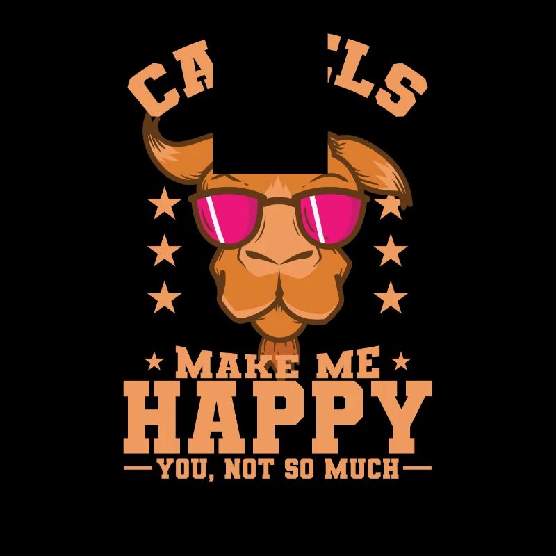 Camels make my Happy Wüste Dromedar Tier