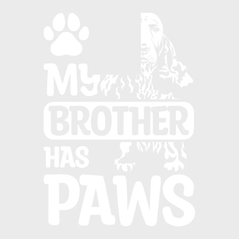 My brother has paws cocker spaniel