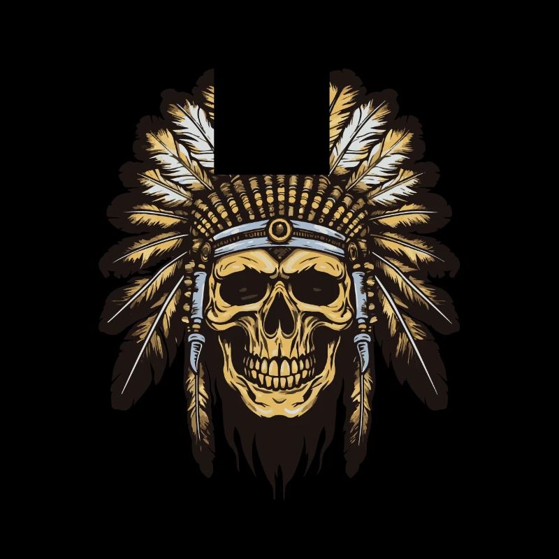 Apache Indian Chief Skull