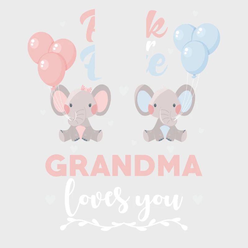 Rosa oder blauer Oma Elefant