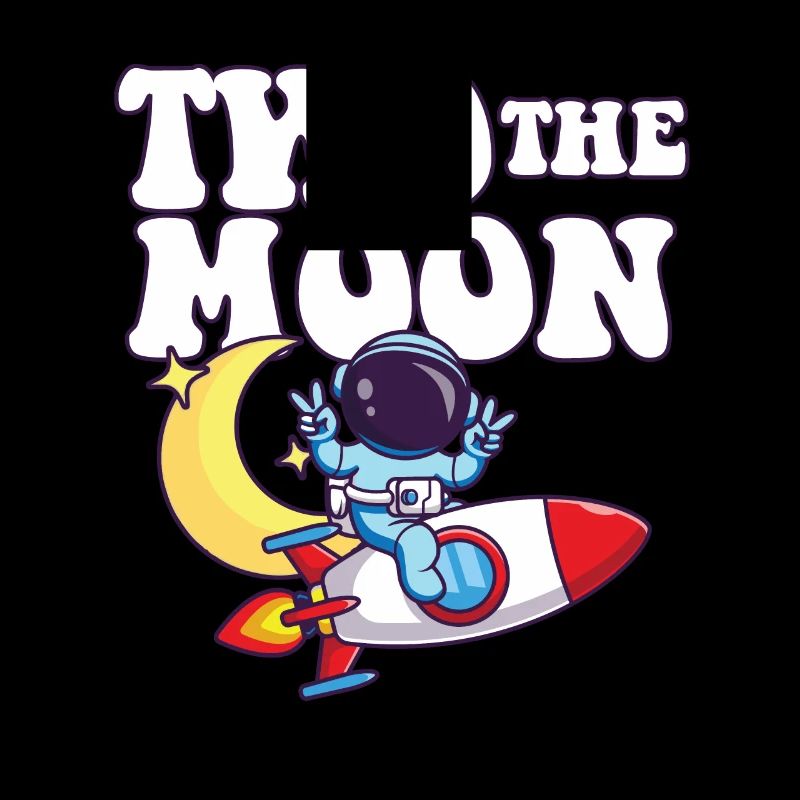 Two The Moon Astronaut Outer Space 2nd Birthday