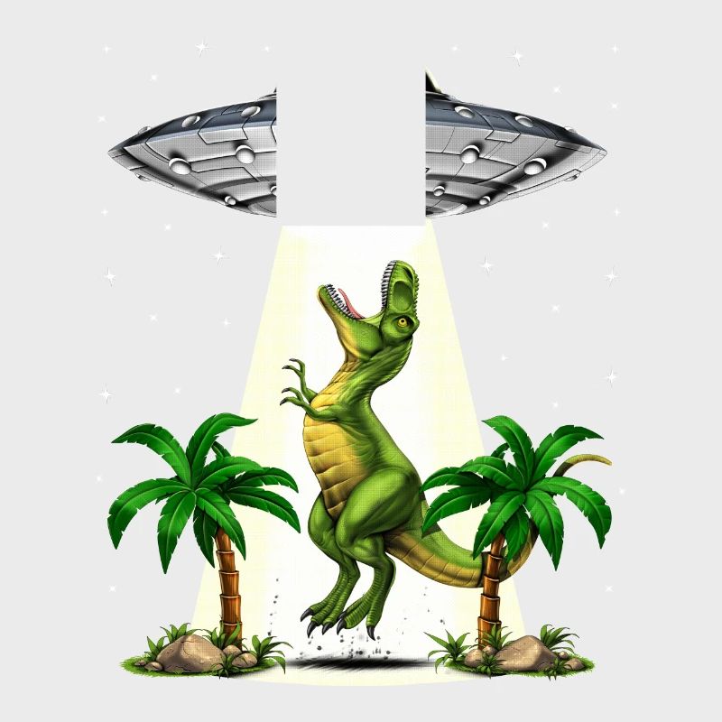 T-Rex Dinosaur Alien Abduction