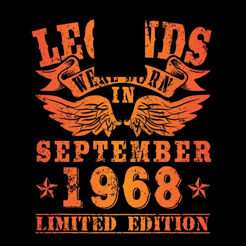 Legends sont nés en Septembre 1968 Anniversaire