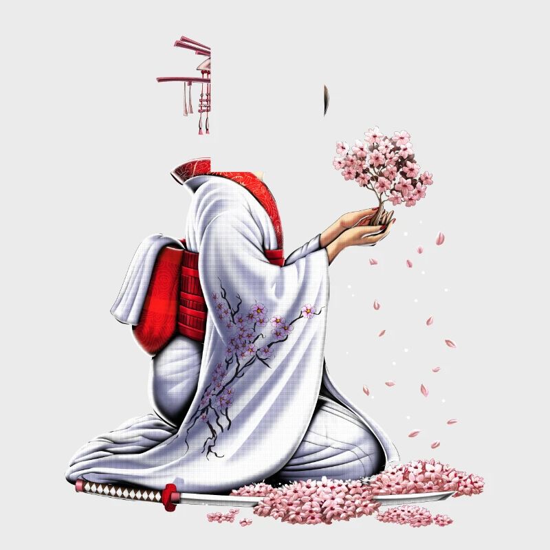 Japanisches Samurai-Mädchen