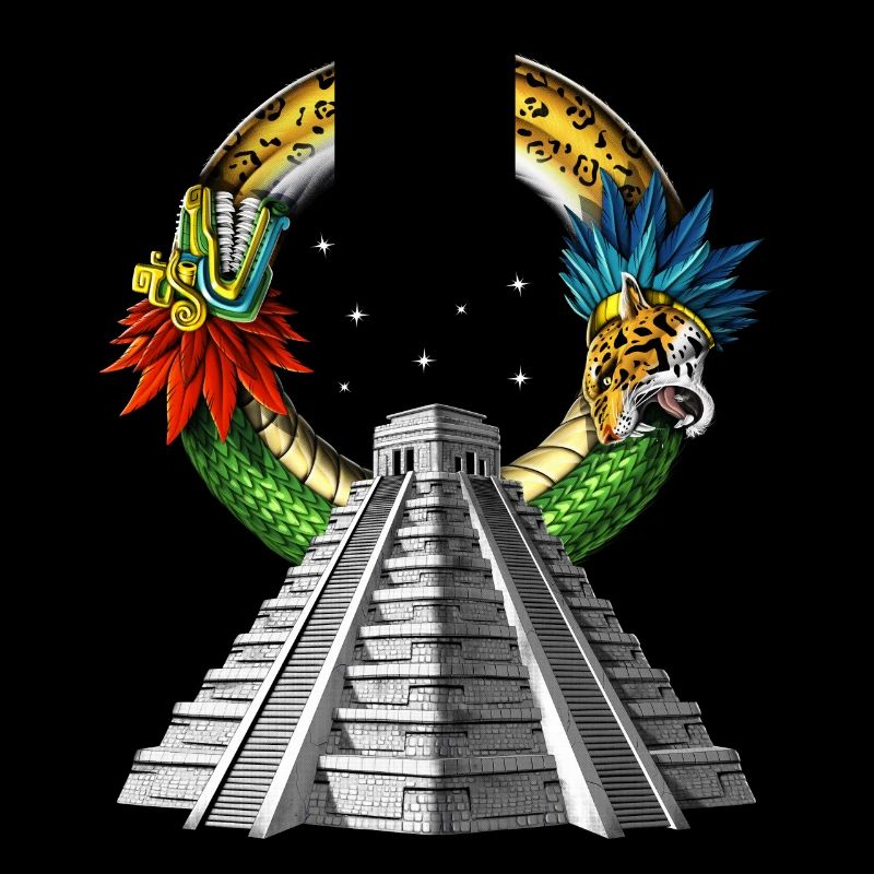 Ancienne pyramide aztèque